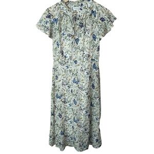 Studio B by Bobeau Dress Butterflies Fairy Ruffle Prairie Floral Whimsical Small